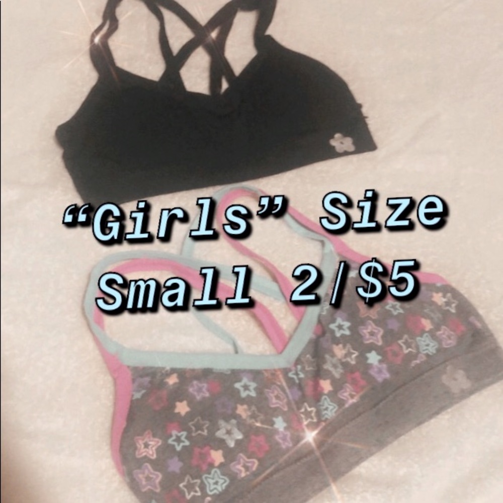 NWOT Girls bra size small